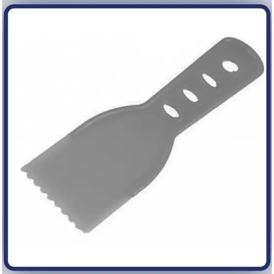 kit 2 unidades Espátula Dentada plastica 06cm 08cm 10cm Compel