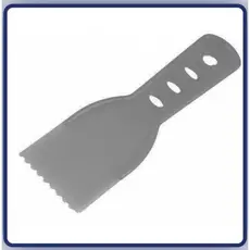 kit 2 unidades Espátula Dentada plastica 06cm 08cm 10cm Compel