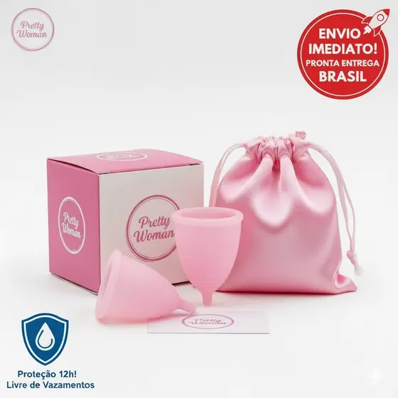 Coletor Menstrual Copo Ecológico Silicone Reutilizável Pronta Entrega