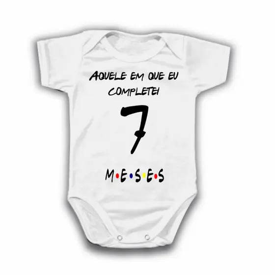 Body De Bebê Mesversario Friends