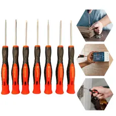 Kit 7 Chaves de Precisão Profissional: Fenda, Philips e Torx - Ideal para Reparos e Manutenções Novo