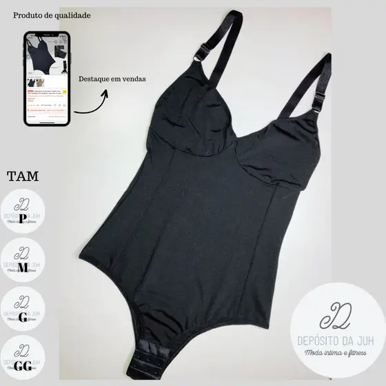 Modelador Cinta Bore Suplex Sem Bojo Redutora De Medidas Alta Com Compressão Alça Reforçada