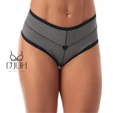 Calcinha Calçola Plus Size Confortável Suplex Detalhes Feminino Edith Cintura Alta com Elasticidade