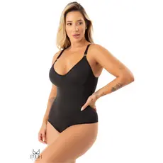 Cinta Body Modelador Feminino Sem Bojo Redutora de Medidas com Alça Reforçada PP P M G GG 50 52