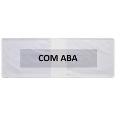 Miolo Refil Plástico Com Aba Carteira Porta Rg Cnh 10 Unidades - 3 Tamanhos