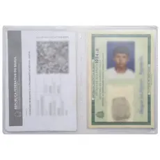 Kit 50 Unindades Miolo Refil Plástico P/ Carteira Rg Cnh - 5 Tamanhos