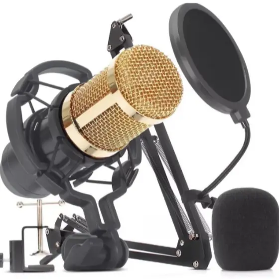 Microfone Condensador SQ-W1211 - Som de Alta Qualidade!