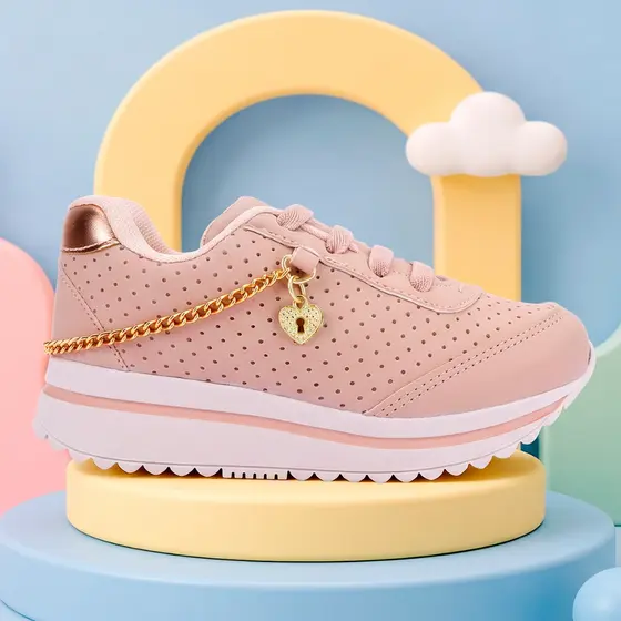 Tenis Infantil Menina Feminino De Menina Club Happy