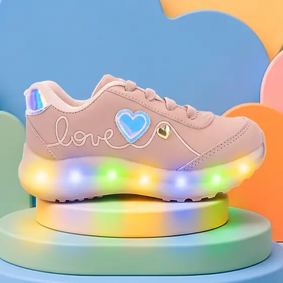 Tenis Infantil Feminino Led Menina Tenis De Menina Pisca Pisca