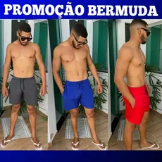 Promoção Bermuda Masculina Tactel com bolsos laterais (Promoção limpa estoque)