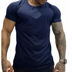 Camiseta Masculina Para Prática de Esportes e Casual - Academia Corrida Casual