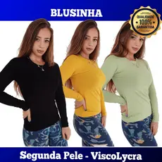 Manga Longa Segunda Pele Viscolycra