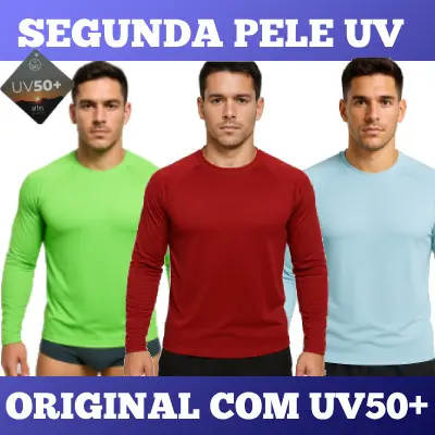 Camisa Segunda Pele com Proteção Solar UV50+