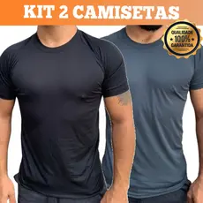 Kit 2 Camisetas Dry Fit Masculina - Casual - Treino - Academia - Esportes - Exercícios - Corrida