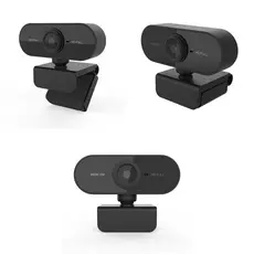 Webcam Full HD 1080p com Microfone USB Plug Play PC Notebook Câmera