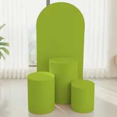 Kit Uma Capa Painel Romano Picolé 2,00m X 1,00m Cor Única E Trio de Capas para Cilindros