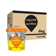 Kit 6x Rejunte Acrílico 1kg Impermeável Cores Qaurtzolit