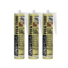 Kit 3 Colas Fixa Tudo Alta Adesão Silicone Veda Tudo 280ml