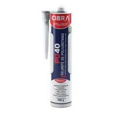 Pu 40 Branco 400g Adesivo Silicone Selante Poliuretano Cibra Flex