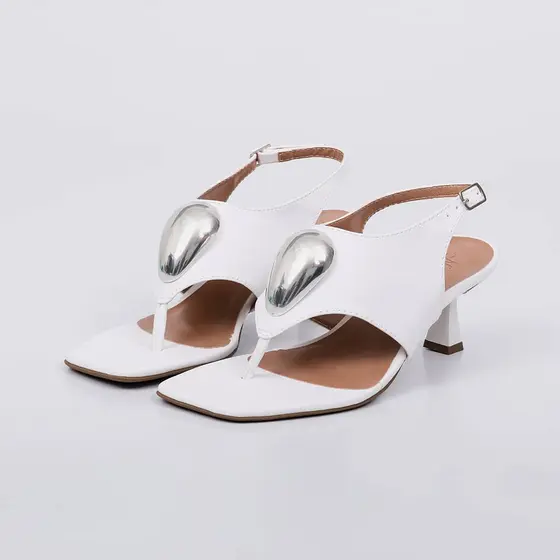 Sandália Feminina Recife Not-me Slingback Salto Médio