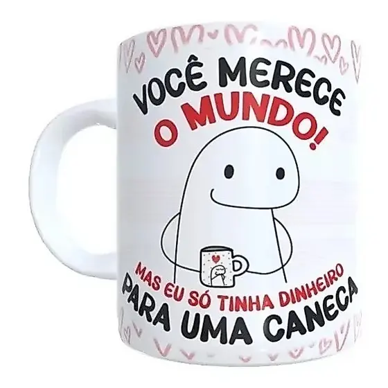 Canecas Legais Meme Figurinha Flork Namorada Amor Perfeita
