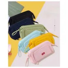 HYQ1828 Estojo De Lápis Caneta Esferográfica De Papelaria Bolsa De Armazenamento Portátil De Grande Capacidade HYQ1828