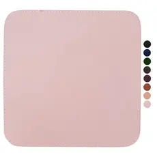 MousePad Couro Costurado Liso Antiderrapante Impermeável