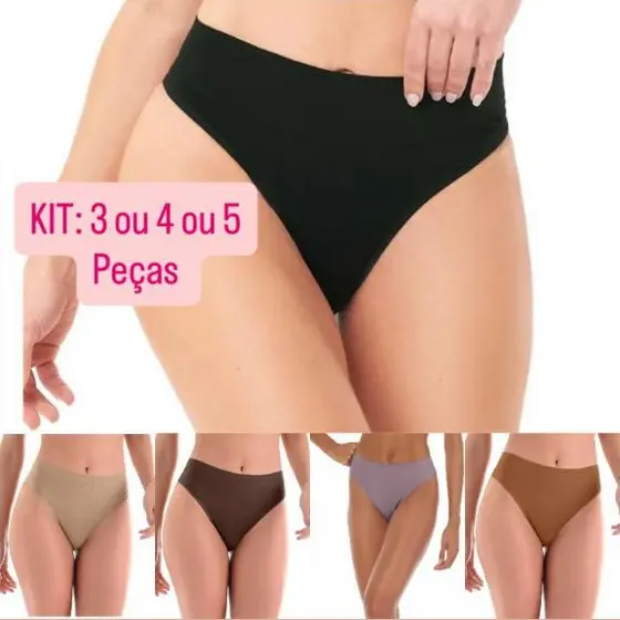 CALCINHA TANGA COS LARGO SEM COSTURA ZEE RUCCI CONFORTÁVEL