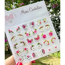 MINI CARTELÃO adesivos para unhas com 30 UNIDADES