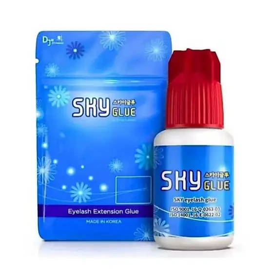 Cola Sky Original Para Extensão de Cílios Secagem Rápida1sg Profissional Longa Duração