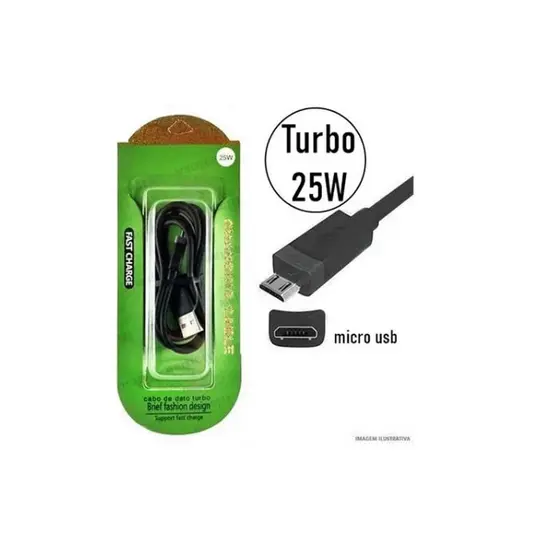 Cabo USB 35w Turbo Tipo C Fast charge