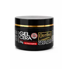 Gel Cera Capilar Ouribel 250g Fixador Modelador Ultra Forte Para Cabelos e Penteados Profissionais