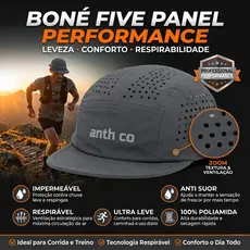 Boné Fresh Corrida Academia Skate Anth Co Respirável Anti Suor Impermeável UV50+