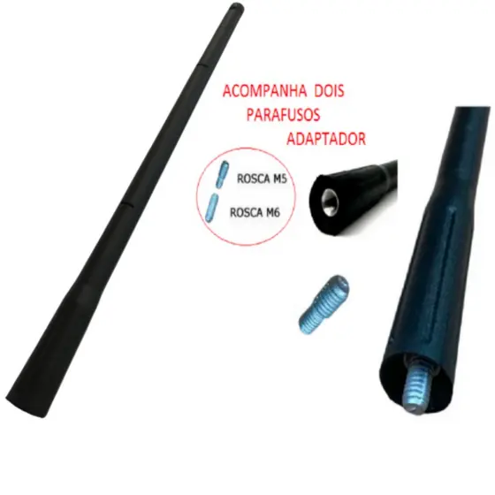 Haste Antena De Teto universal Parati Onix Spin Cobalt Prisma Up Bora Clossfox Spacefox Fox Meriva Fit Crv Hrv..