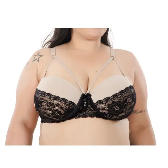 Sutiã Feminino Com Bojo Plus Size Extra Grande