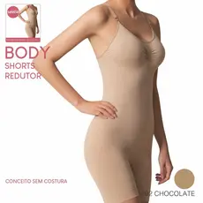 Body Redutor Shorts Sem Costura Selene