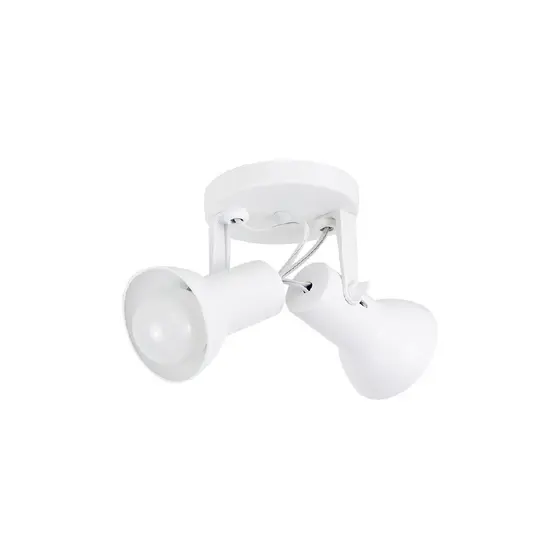 Luminaria de Teto Luminaria Spot de Sobrepor Duplo Branco para 2 Lampadas Iluminação
