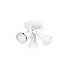 Luminaria de Teto Spot Trilho Triplo 3 Sobrepor Direcionável E-27 Preto