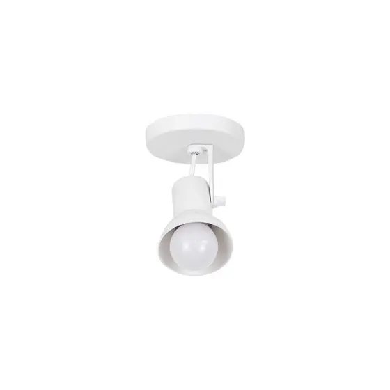 Luminaria de Teto Spot Sobrepor 1 Lâmpada Direcionável Branco