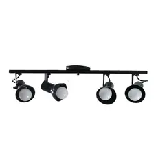 Luminaria de Teto Spot Sobrepor 4 lâmpadas Direcionável E-27