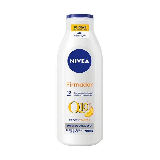 NIVEA Loção Hidratante Firmador Q10 + Vitamina C Pele Seca 200ml