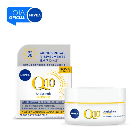 NIVEA Creme Facial Antissinais Q10 Power Dia FPS 30 50g