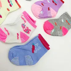 Kit 6/12 Pares Meias Bebê Feminina Para Recém Nascidos Para Bebê Menina