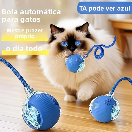 Brinquedo Inteligente Para Cães E Gatos De Estimação, Bola Rolante Automática, Elétrica Recarregável