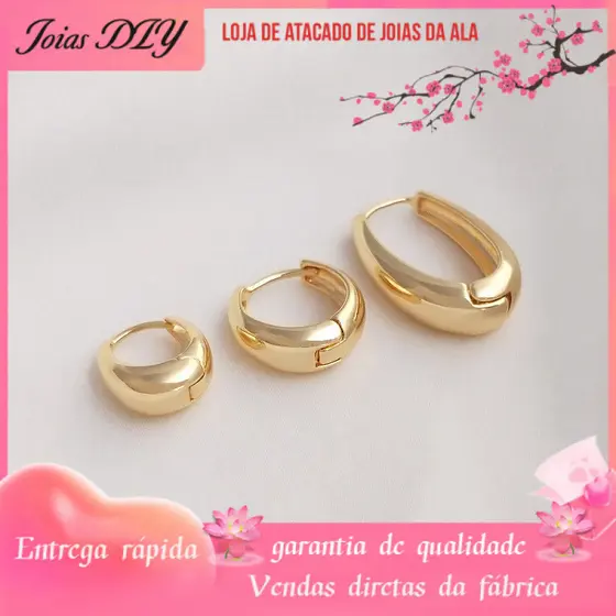 14K banhado a ouro cor-preservando fivela de orelha em forma de gota moda luz luxo simples influenciador elegante brinco