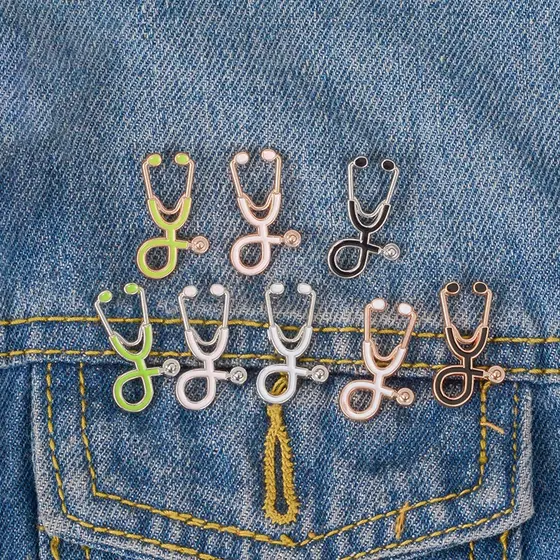 Estetoscópio Série Liga Criativos Pin Enfermagem Broches para Mochila