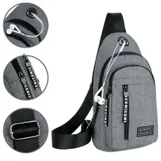 Bolsa Mochila Masculina De Peito Tiracolo Pochete Bolsa Impermeável Transversal