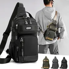 Mochila De Peito Masculina Impermeável Multifuncional De Transversais Para Acampamentos Ao Ar Livre Caminhadas VIP