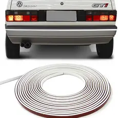 Friso Parachoque Gol Gti Gts Gls 1989 90 91 92 93 Á 1994 - Branco (1 Friso Com 6 METROS)