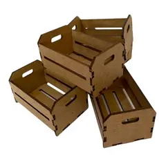 kit Caixotes 6x4x3Cm Lembrancinhas em Mdf